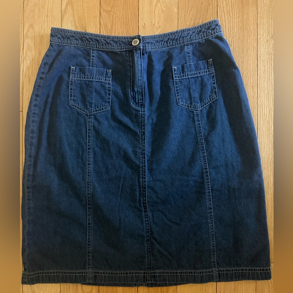 J. Jill Denim Blue Skirt